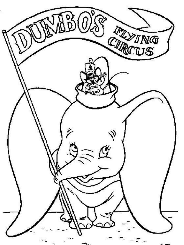 750x1000 Dumbo Coloring Pages Download And Print Dumbo Coloring Pages