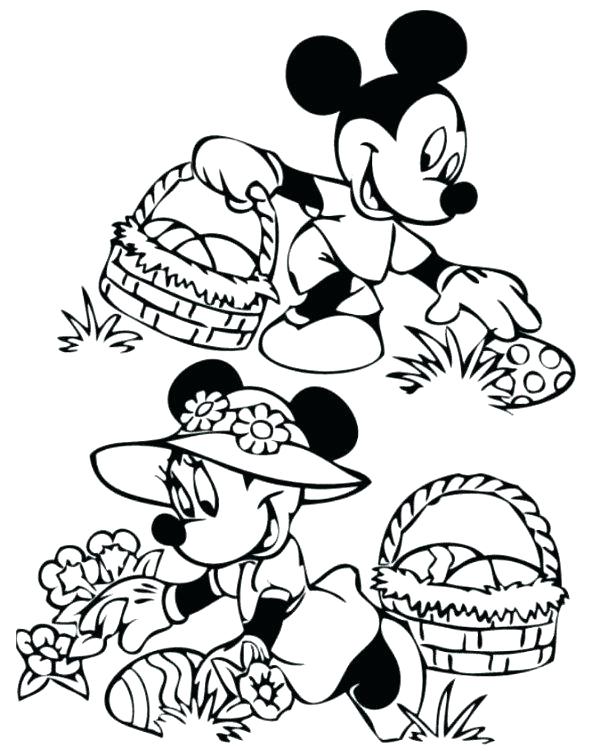 600x756 Disney Easter Coloring Pages Coloring Pages As Inspiring Mickey
