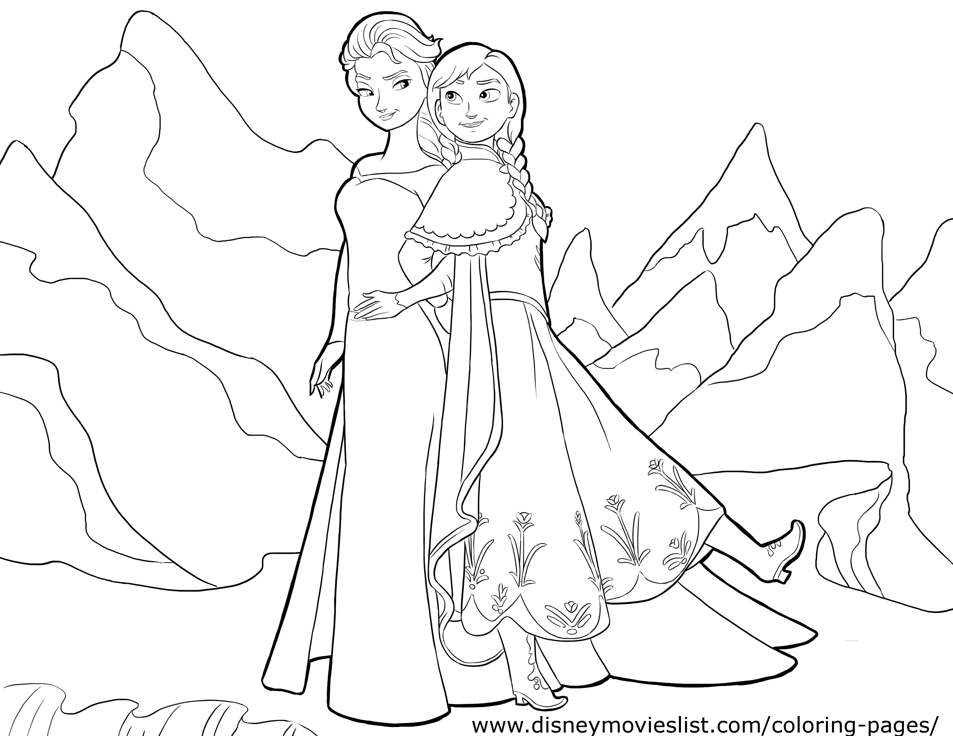 3300x2550 Disney Frozen Coloring Pages