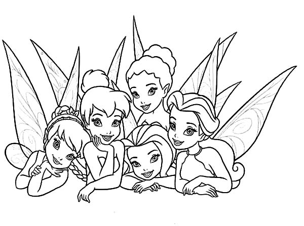 600x447 Picture Of Beautiful Disney Fairies Coloring Page