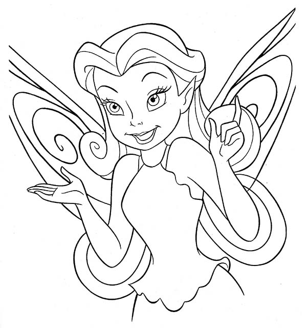 600x640 Silvermist From Disney Fairies Coloring Page
