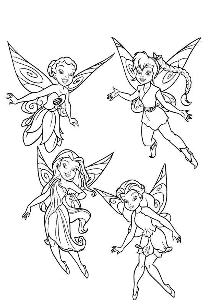 850x1190 Disney Fairies Coloring Pages Coloring Page For Kids Kids Coloring