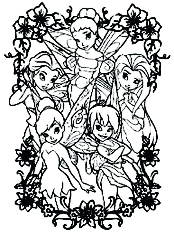 600x811 Disney Fairies Coloring Pages Fairies Coloring Pages Fairies