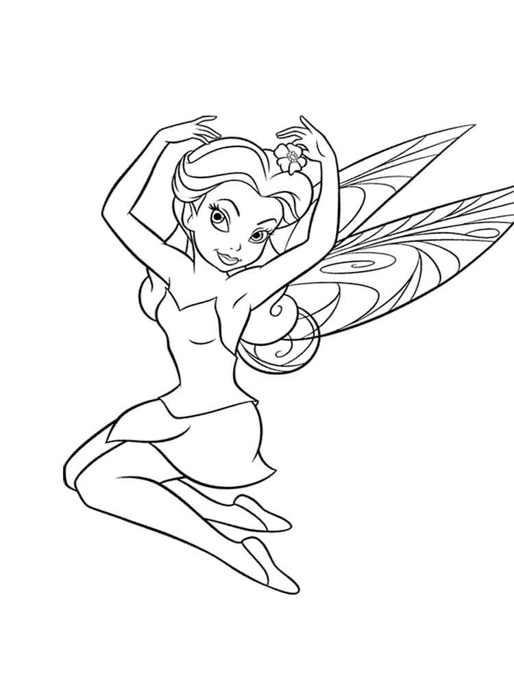 750x1000 Disney Fairy Silvermist Coloring Pages Free Printable Disney