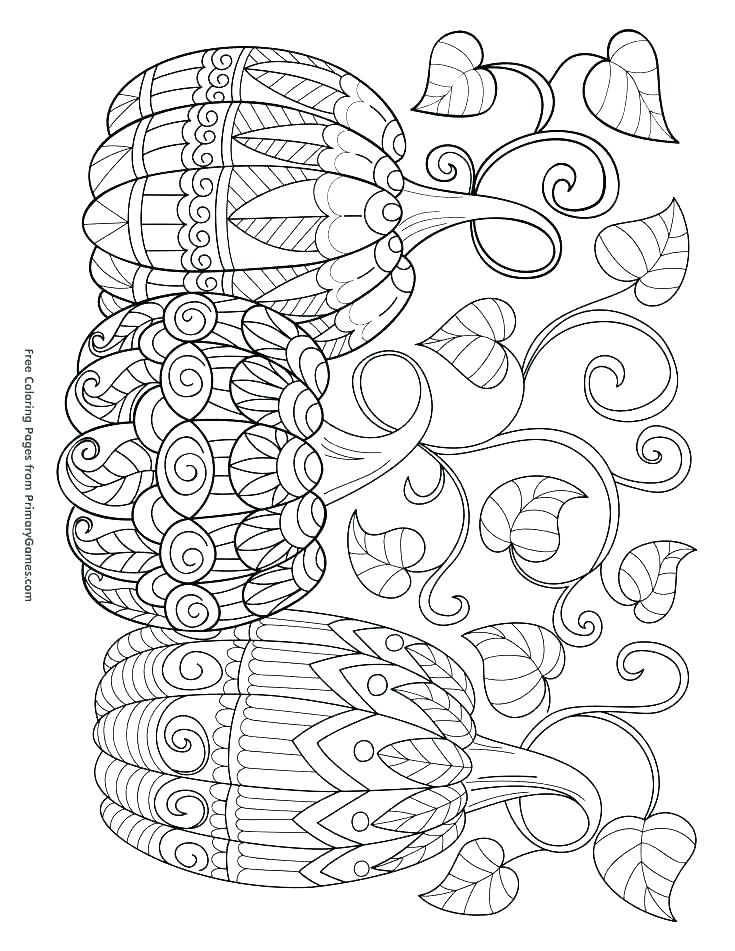 735x951 Fall Halloween Coloring Pages