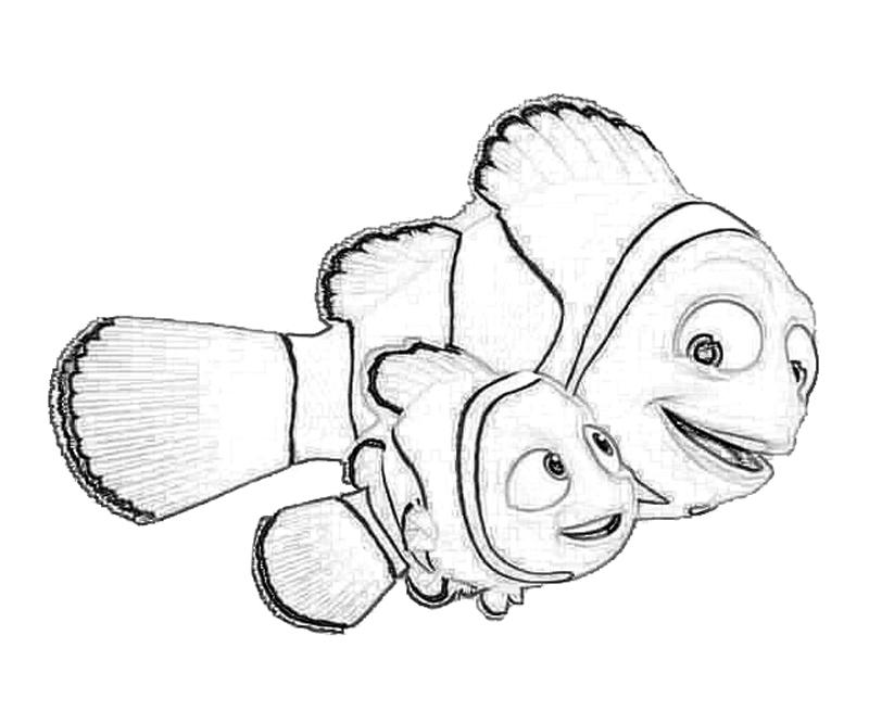 800x667 Finding Nemo Coloring Pages Free