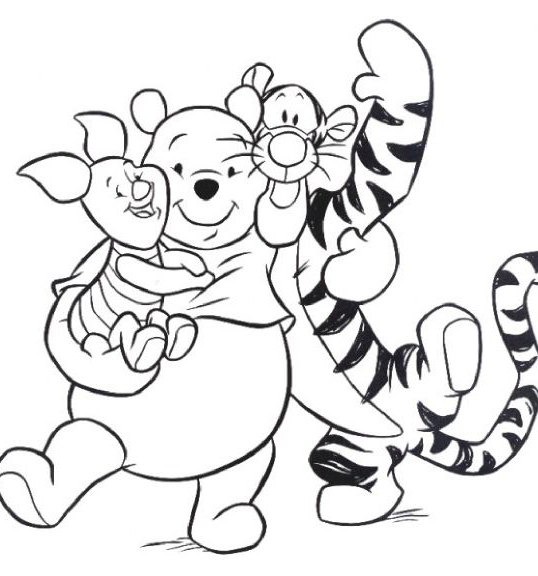 538x576 Walt Disney Winnie The Pooh And Friends Coloring Pages Art