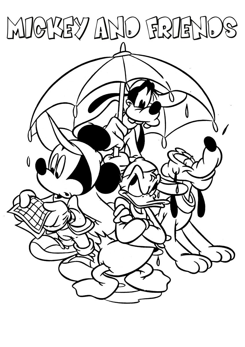 848x1200 Mickey Mouse Friends Coloring Pages Disney Book With Minnie