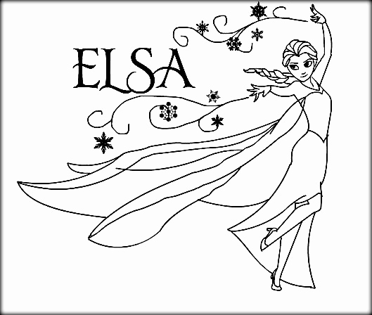 529x448 Frozen Elsa Coloring Pages Collection Disney Frozen Coloring Pages