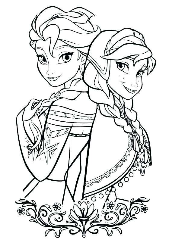 570x807 Free Printable Frozen Elsa Coloring Pages Picture Colouring
