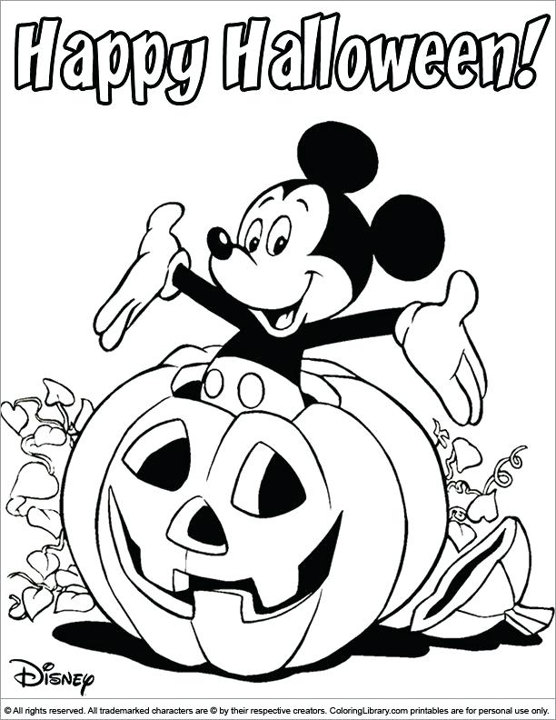 612x792 Disney Halloween Para Colorear Halloween Coloring Pages Disney