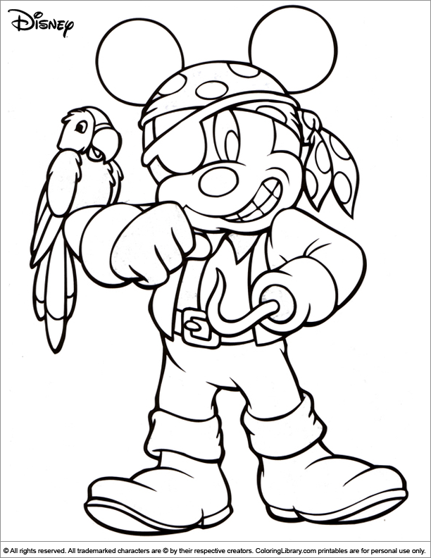612x792 Halloween Disney Coloring Picture