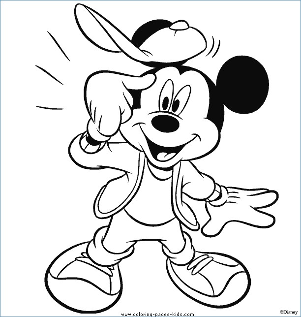 612x644 Mickey On Pumpkin Disney Halloween Coloring Pages