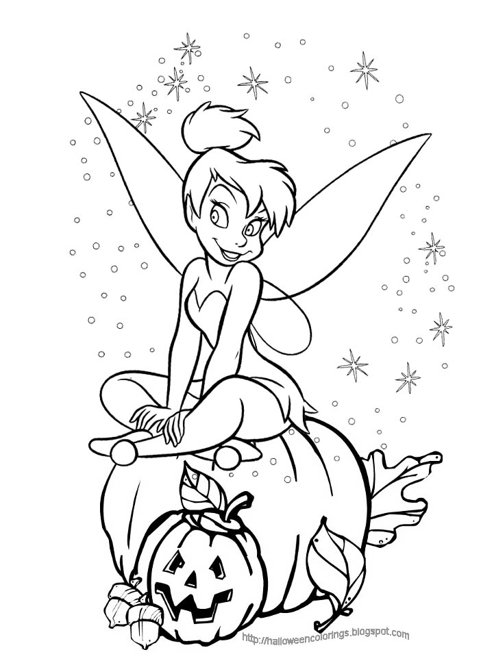 702x968 Tinkerbell Halloween Coloring Pages Free Disney Halloween Coloring
