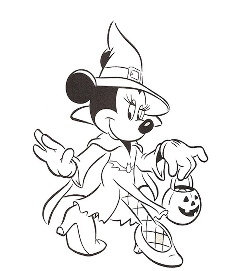 850x940 Disney Halloween Coloring Pages