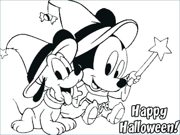 618x463 Free Disney Halloween Coloring Pages