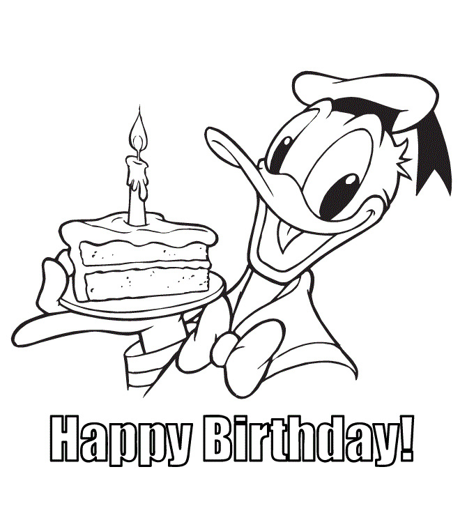 670x736 Happy Birthday Coloring Pages Download