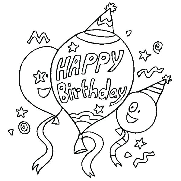 Disney Happy Birthday Coloring Pages at GetDrawings | Free download
