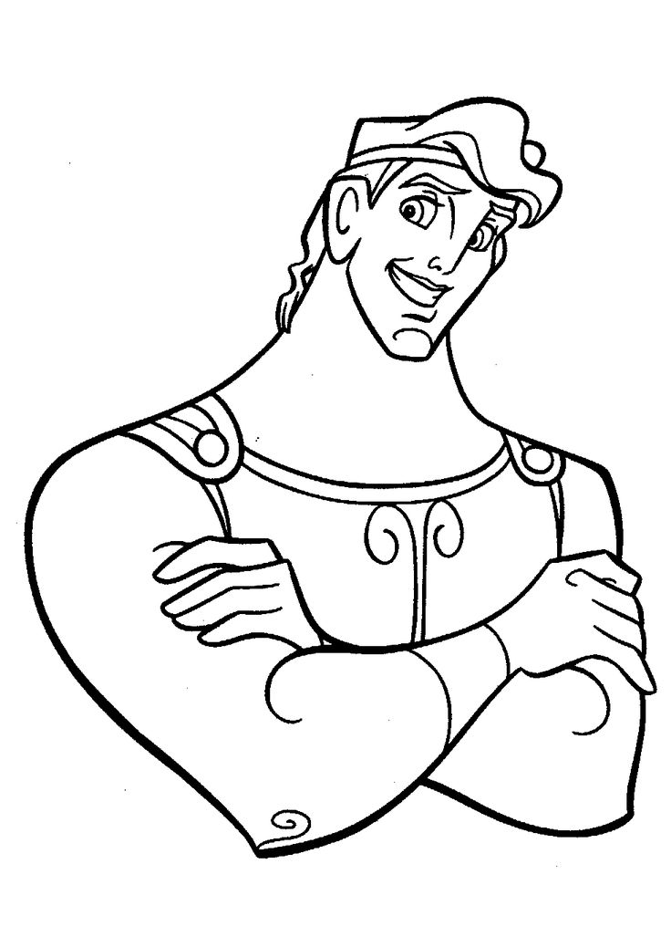736x1038 Best Hercules Disney Coloring Pages Images