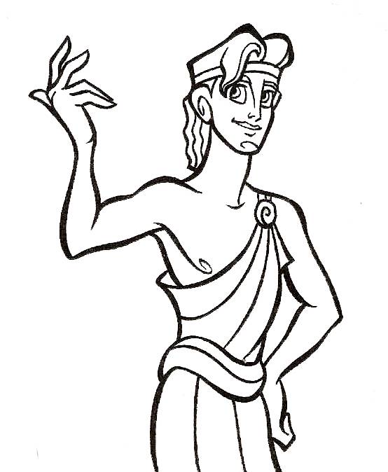 554x674 Disney Hercules Coloring Pages