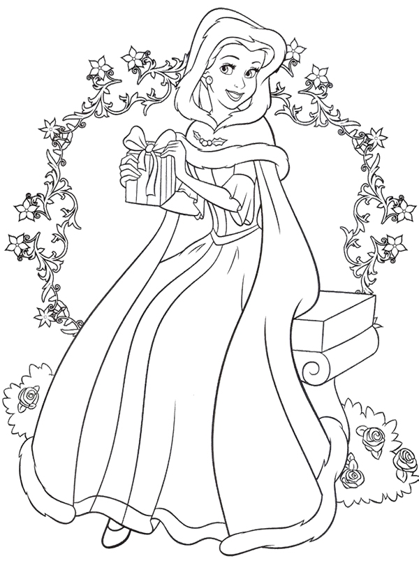 600x816 Disney Princess Holiday Coloring Pages Bgcentrum