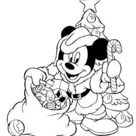 268x268 Disney Holiday Coloring Page Archives