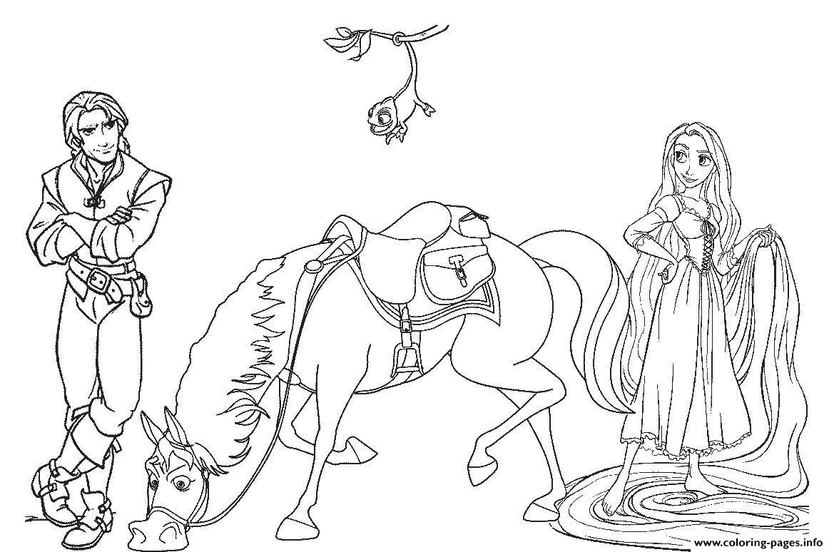 1169x774 Tangled Disney Horse Coloring Pages Printable