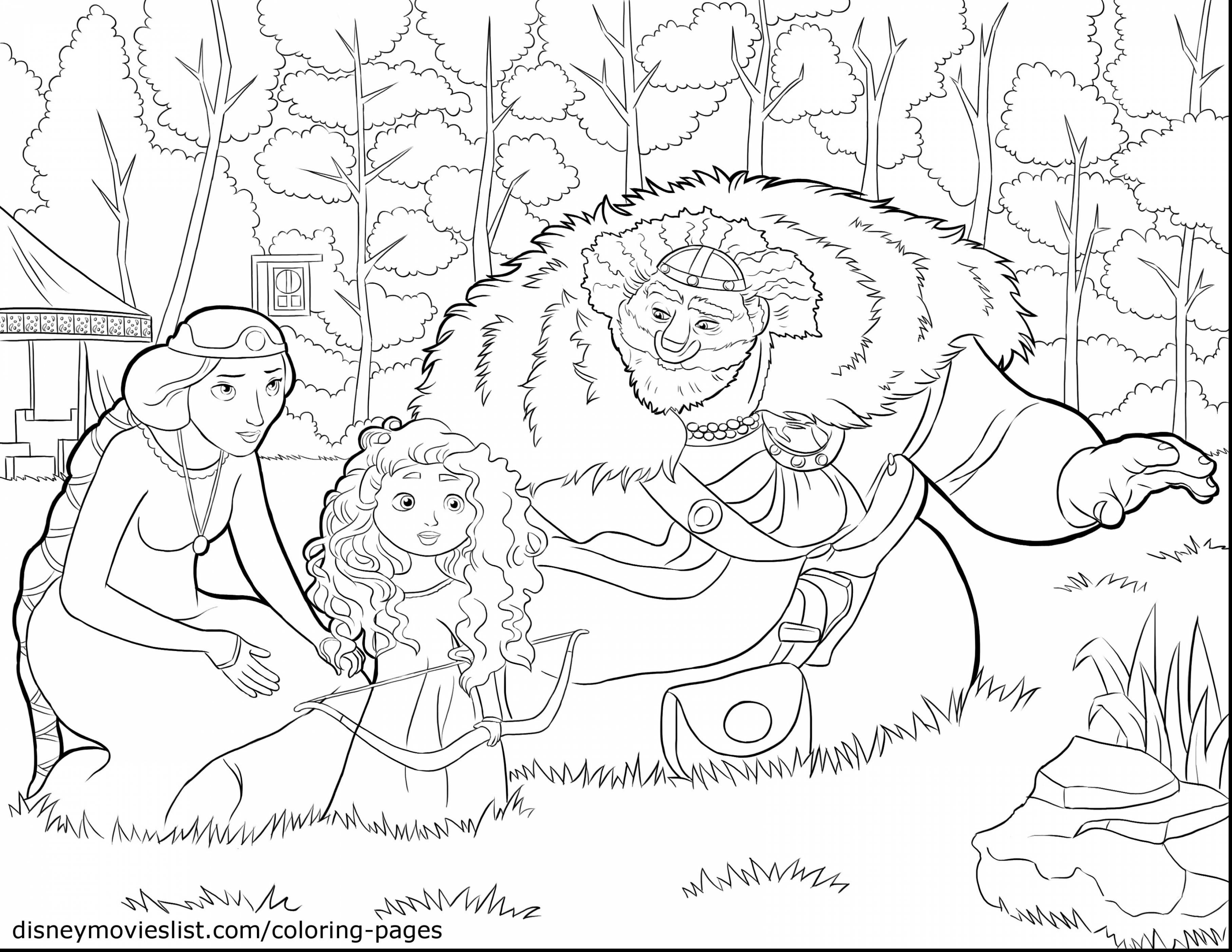3630x2805 Marvelous Disney Infinity Coloring Pages With Brave Prepossessing
