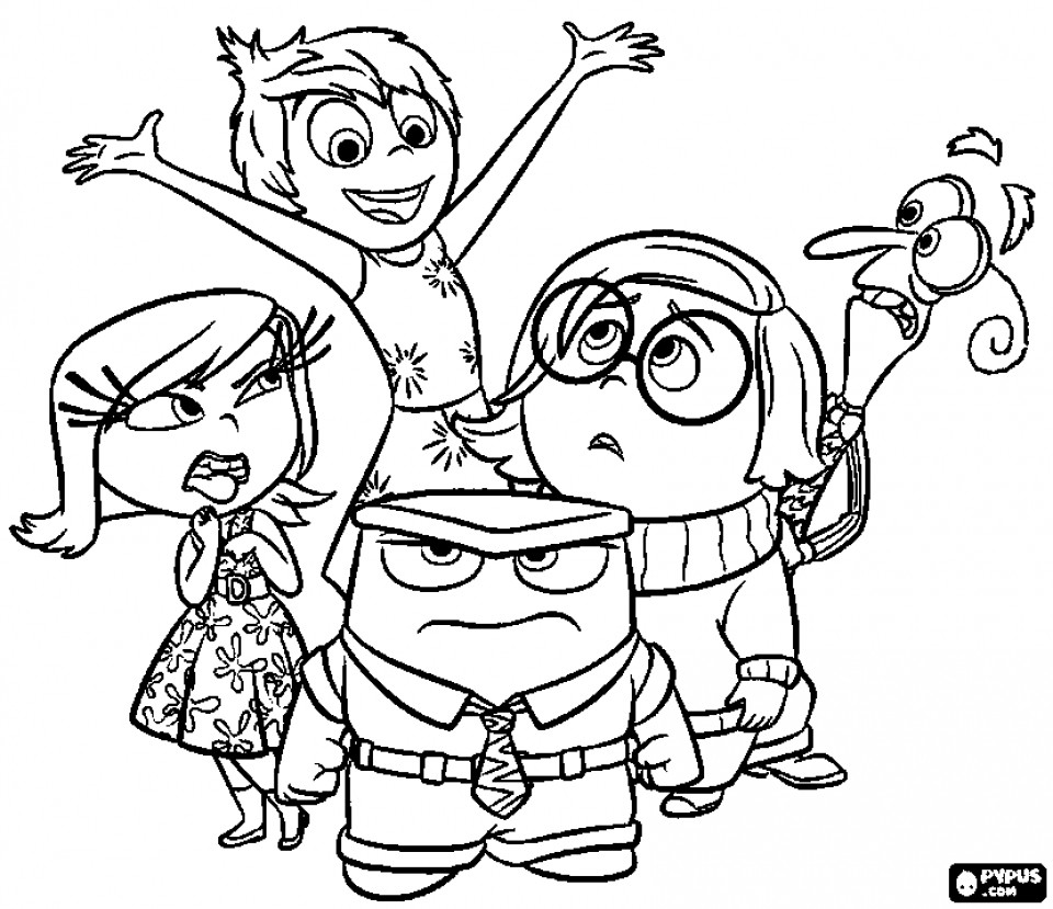 960x829 Free Inside Out Coloring Pages Disney Printable