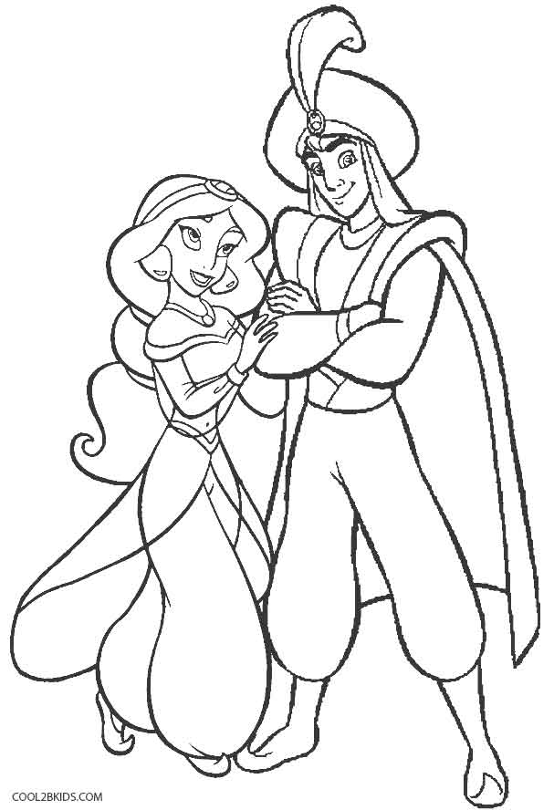 607x888 Printable Disney Aladdin Coloring Pages For Kids