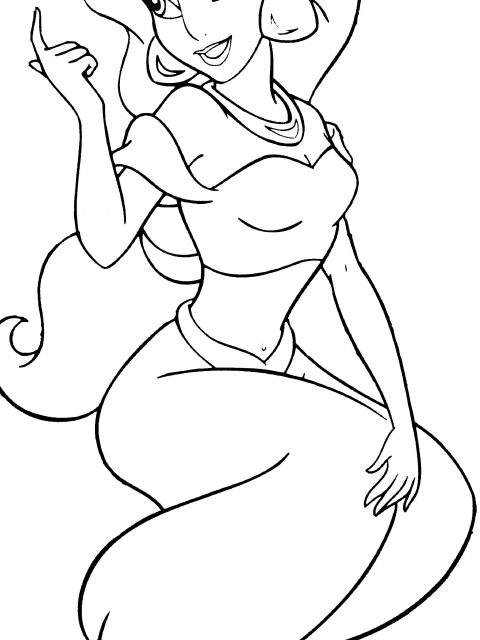 480x640 Disney Jasmine Coloring Pages Timykids