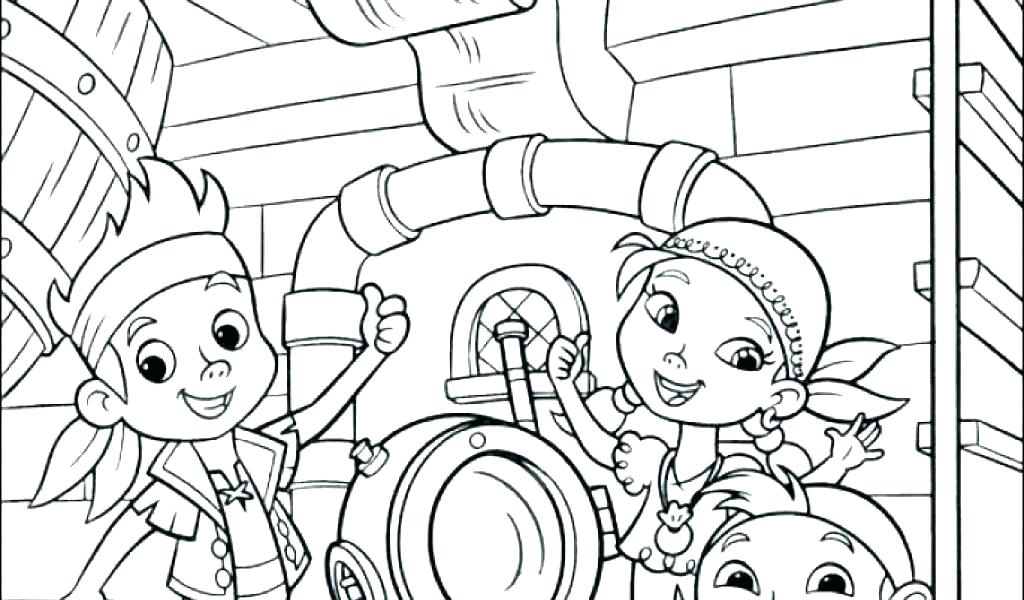 1024x600 Jake And Neverland Pirates Coloring Pages The Pirate Coloring