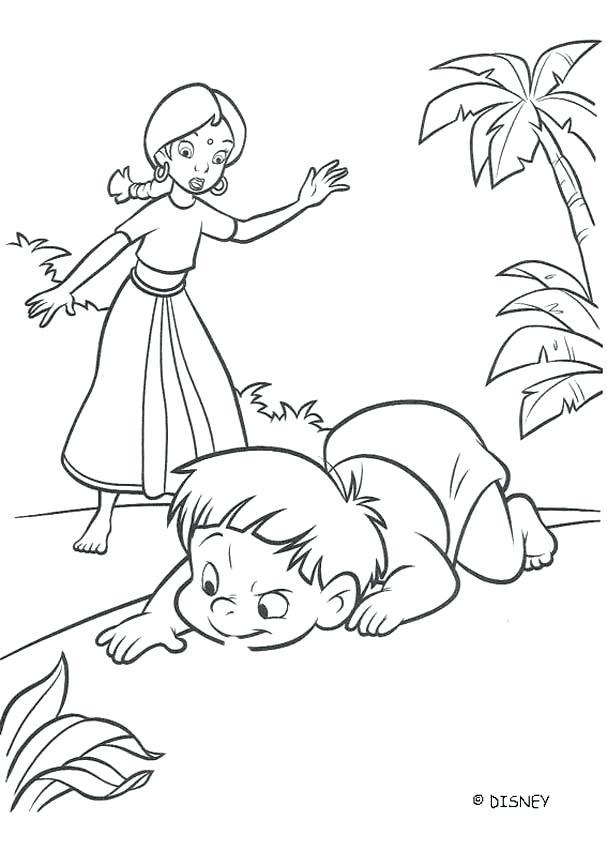 607x850 Jungle Book Coloring Page The Black Panther Is Angry The Jungle