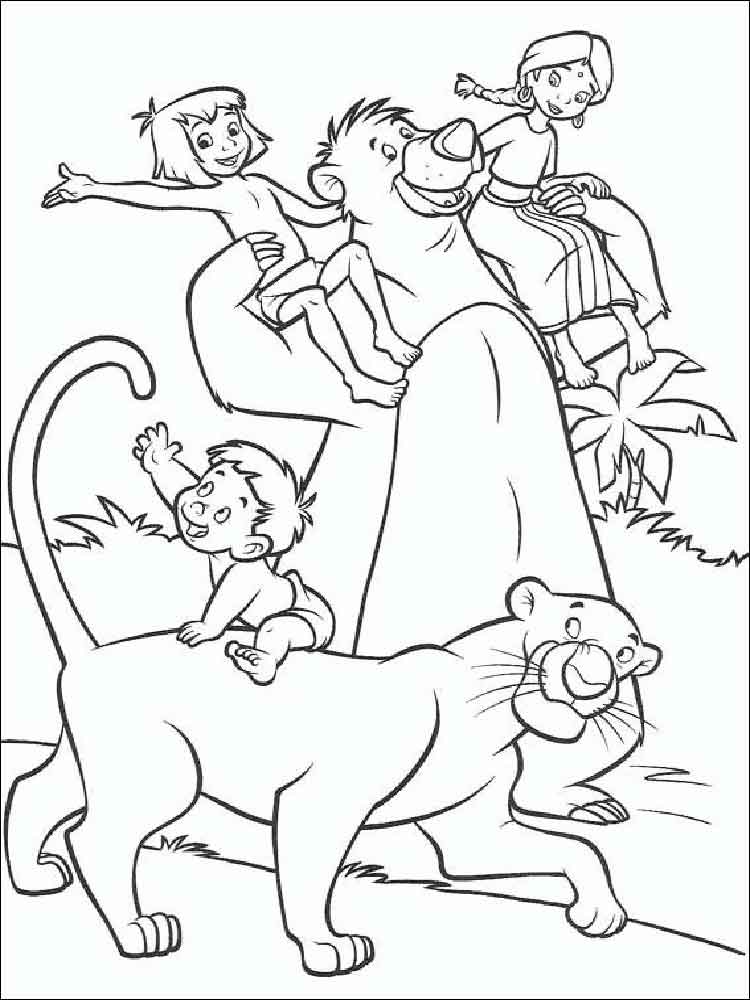 750x1000 Jungle Book Coloring Pages Download And Print Jungle Book