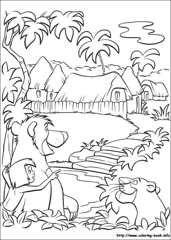 567x794 Best Jungle Book Disney Coloring Pages Images
