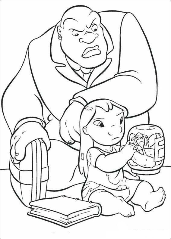 567x794 Lilo And Stitch Coloring Coloring Pages For Kids