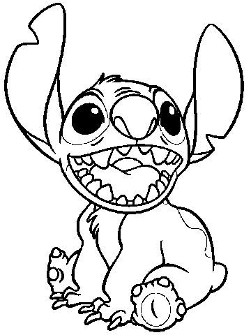 360x480 Stitch Laugh Lilo And Stitch Coloring Pages