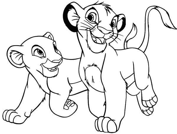 600x454 Pretty Design Lion King Coloring Pages Baby Big Disney Simba