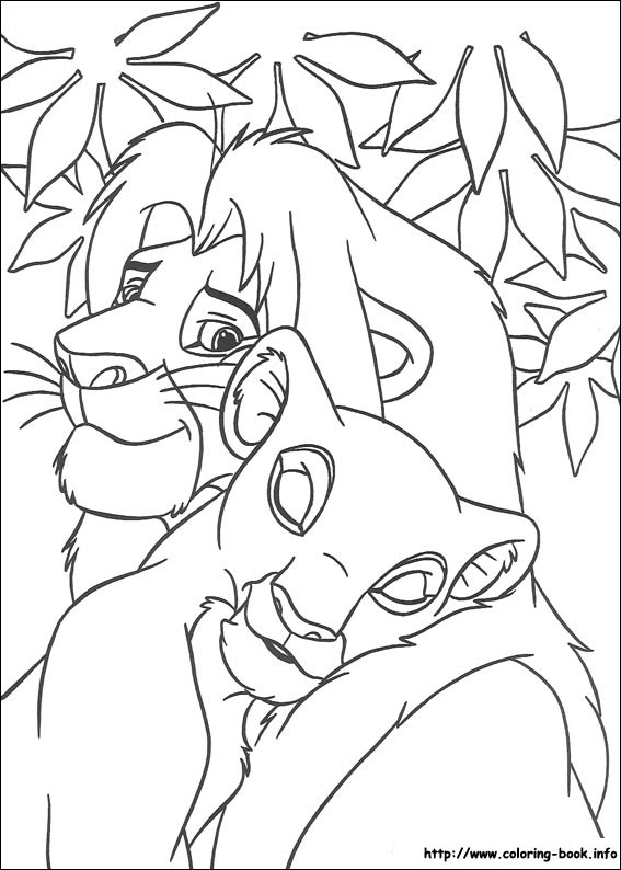 567x794 The Lion King Coloring Picture
