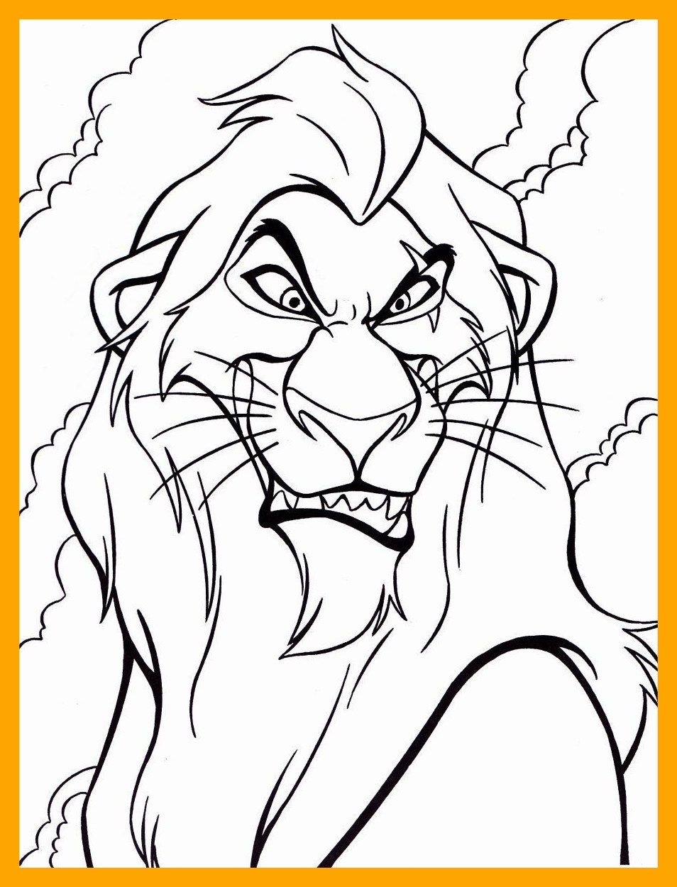 954x1250 Unbelievable Lion King Coloring Pages Scar Drawing For Disney Coco