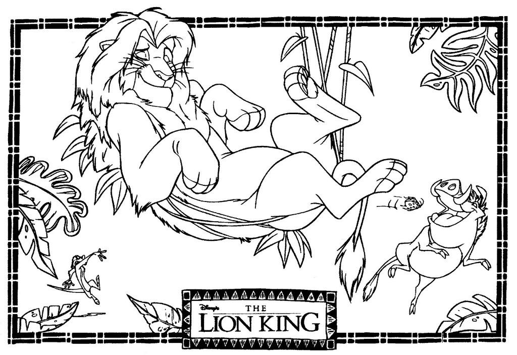 1024x703 Lion King Coloring Pages
