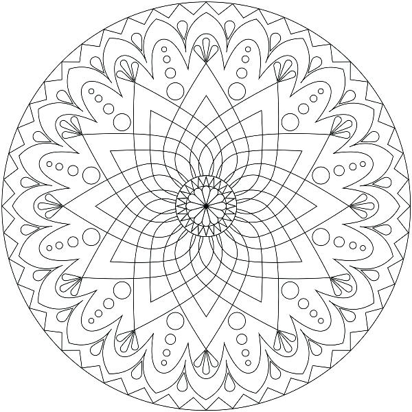 600x600 Coloring Pages For Kids Disney Picture Mandala Printable