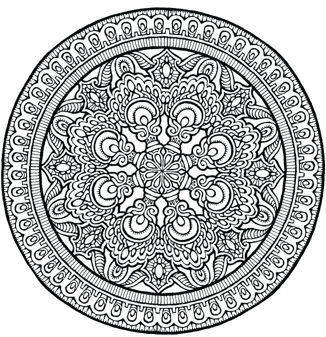 650x673 Coloring Pages Mandala Designs Flower Mandala Coloring Pages