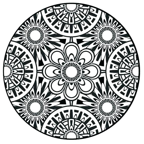 570x570 Mandala Coloring Pages Kids Pretentious Idea Adult Mandala