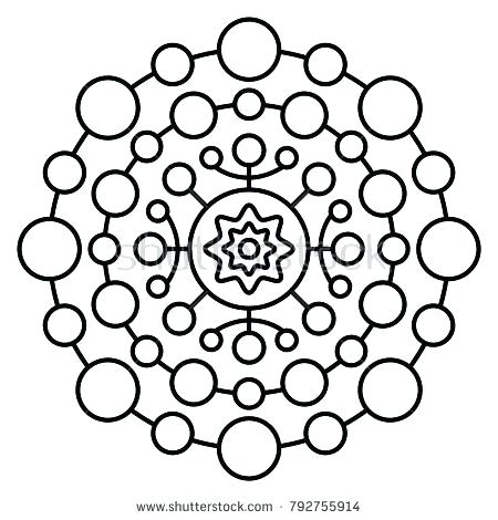 450x470 Mandala Coloring Pages Kids Professional