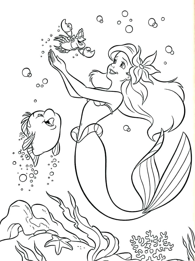 750x1000 Princess Ariel Coloring Pages Princess Coloring Pages Mermaid