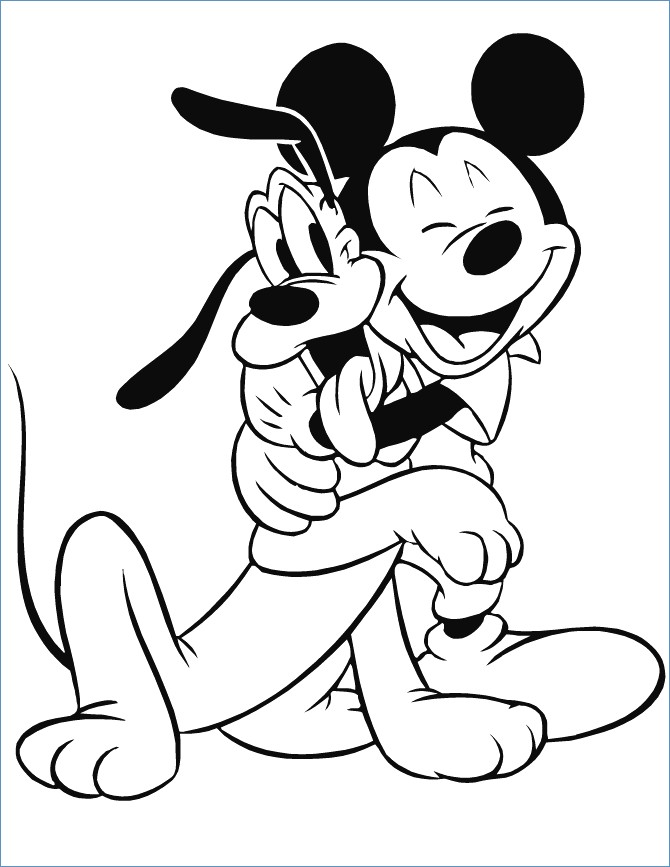 670x867 Mickey Pluto And Pumpkin Disney Halloween Coloring Pages