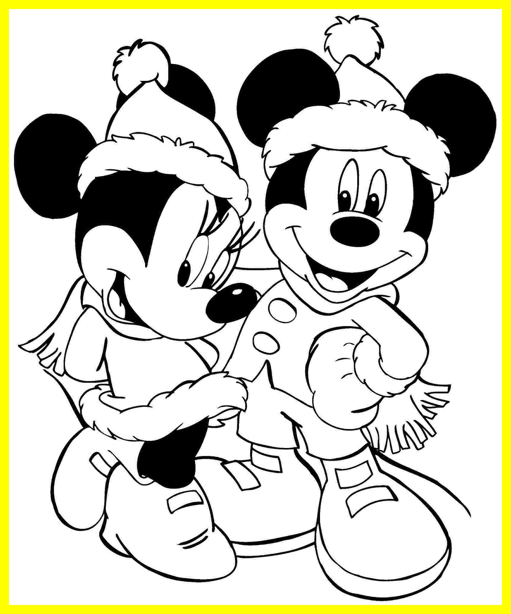 1715x2060 Astonishing Printable Mickey Mouse Christmas Coloring Pages Image