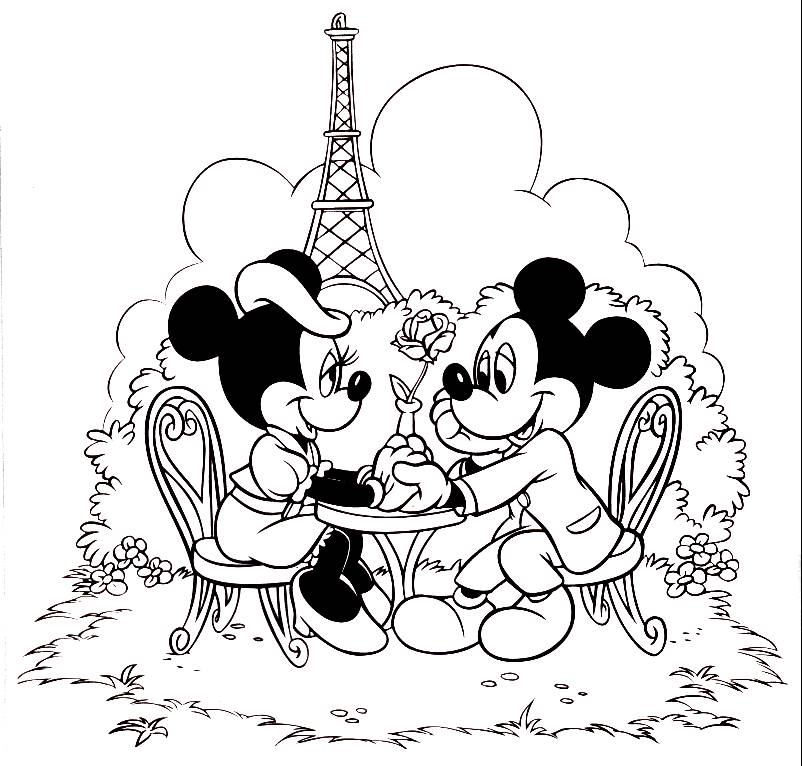 802x766 Disney Minnie Mouse Coloring Pages Download And Print For Free