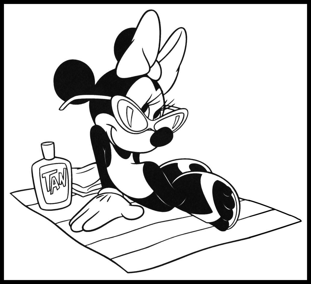 1198x1091 Fascinating Disney Coloring Pages Mickey And Minnie Mouse